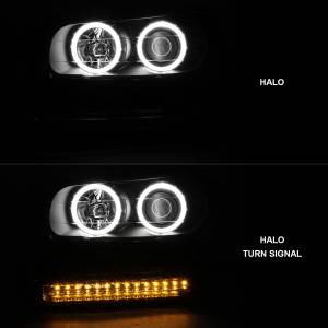 Anzo USA - 111127 | Anzo USA Projector Headlights w/ RX Halo Black (2002-2009 Trailblazer) - Image 6