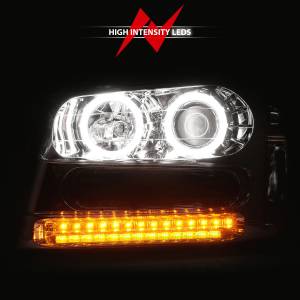 Anzo USA - 111131 | Anzo USA Projector Headlights w/ RX Halo Chrome (2002-2009 Trailblazer) - Image 5