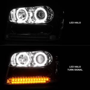 Anzo USA - 111131 | Anzo USA Projector Headlights w/ RX Halo Chrome (2002-2009 Trailblazer) - Image 6