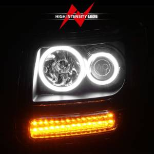 Anzo USA - 111145 | Anzo USA Projector Headlights w/ RX Halo Black & LED Signal (2007-2012 Nitro) - Image 5
