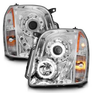 Anzo USA - 111147 | Anzo USA Projector Headlights w/ RX Halo Chrome (2007-2014 Yukon) - Image 1