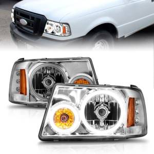 Anzo USA - 111151 | Anzo USA Crystal Headlights w/ RX Halo Chrome 1 pc (2001-2011 Ranger) - Image 6