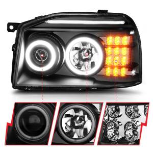 Anzo USA - 111172 | Anzo USA Projector Headlights w/ RX Halo Black (2001-2004 Frontier) - Image 2