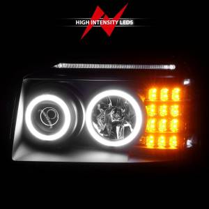 Anzo USA - 111172 | Anzo USA Projector Headlights w/ RX Halo Black (2001-2004 Frontier) - Image 5