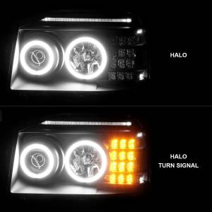 Anzo USA - 111172 | Anzo USA Projector Headlights w/ RX Halo Black (2001-2004 Frontier) - Image 6