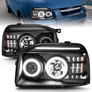 Anzo USA - 111172 | Anzo USA Projector Headlights w/ RX Halo Black (2001-2004 Frontier) - Image 7