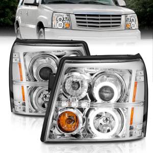 Anzo USA - 111176 | Anzo USA Projector Headlights w/ RX Halo Chrome (2003-2006 Escalade) - Image 6