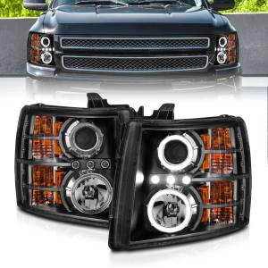 Anzo USA - 111200 | Anzo USA Projector Headlights w/ Halo Black (2007-2013 Silverado 1500 | 2007-2014 Silverado 2500 HD, 3500 HD) - Image 6