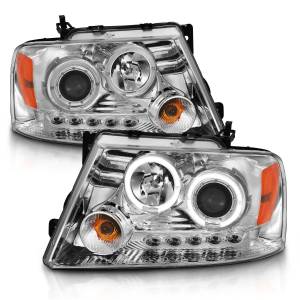 Anzo USA - 111203 | Anzo USA Projector Headlights w/ Halo & LED Chrome (2004-2008 F150 | 2006-2008 Marlk LT) - Image 2