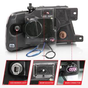 Anzo USA - 111203 | Anzo USA Projector Headlights w/ Halo & LED Chrome (2004-2008 F150 | 2006-2008 Marlk LT) - Image 5