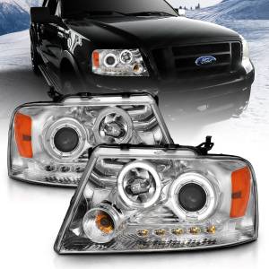 Anzo USA - 111203 | Anzo USA Projector Headlights w/ Halo & LED Chrome (2004-2008 F150 | 2006-2008 Marlk LT) - Image 7