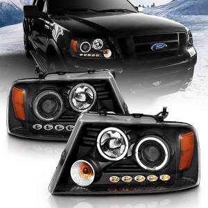 Anzo USA - 111204 | Anzo USA Projector Headlights w/ Halo & LED Black (2004-2008 F150 | 2006-2008 Mark LT) - Image 7