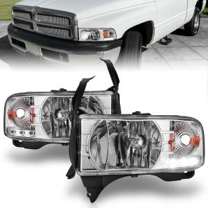 Anzo USA - 111206 | Anzo USA Crystal Headlights Chrome w/ LED (1994-2001 Ram 1500 | 1994-2002 Ram 2500, 3500) - Image 6