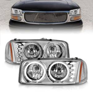 Anzo USA - 111208 | Anzo USA Crystal Headlights w/ Halo Chrome (1999-2006 Sierra 1500, 2500, 3500 | 2000-2006 Yukon) - Image 6