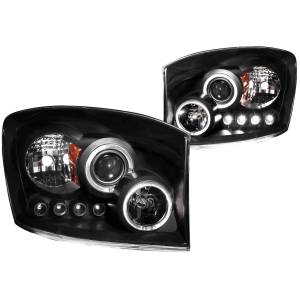 Anzo USA - 111209 | Anzo USA Projector Headlights w/ Halo Black (2006-2008 Ram 1500 | 2006-2009 Ram 2500, 3500) - Image 5