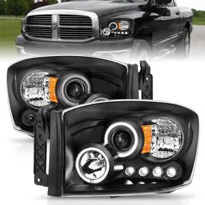 Anzo USA - 111209 | Anzo USA Projector Headlights w/ Halo Black (2006-2008 Ram 1500 | 2006-2009 Ram 2500, 3500) - Image 6