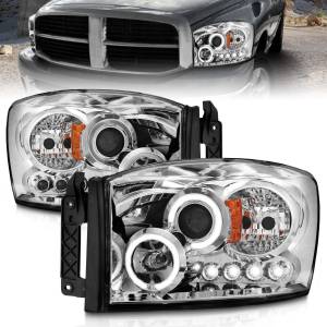Anzo USA - 111210 | Anzo USA Projector Headlights w/ Halo Chrome (2006-2008 Ram 1500 | 2006-2009 Ram 2500, 3500) - Image 6