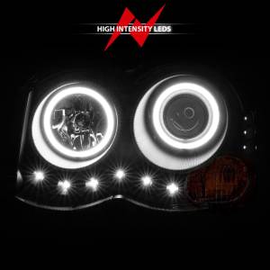 Anzo USA - 111213 | Anzo USA Projector Headlights w/ RX Halo Black (2008-2010 Grand Cherokee) - Image 5