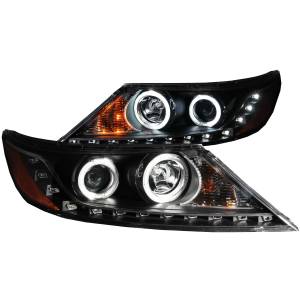 111248 | Anzo USA Projector Headlights w/ RX Halo Black (2011-2013 Sorrento)