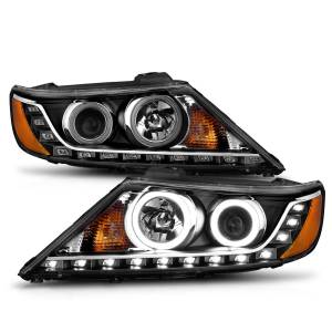 Anzo USA - 111248 | Anzo USA Projector Headlights w/ RX Halo Black (2011-2013 Sorrento) - Image 2
