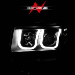 Anzo USA - 111263 | Anso USA Projector Headlights w/ U-Bar Black (2009-2014 F150) - Image 5