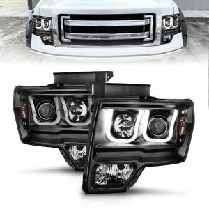 Anzo USA - 111263 | Anso USA Projector Headlights w/ U-Bar Black (2009-2014 F150) - Image 6
