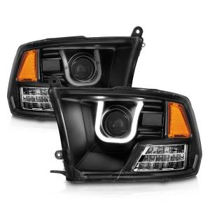 Anzo USA - 111270 | Anzo USA Projector Headlights w/ U-Bar Black (2009-2018 Ram 1500 | 2010-2018 Ram 2500, 3500) - Image 2