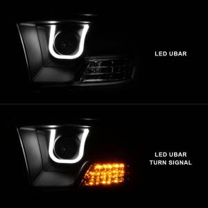 Anzo USA - 111270 | Anzo USA Projector Headlights w/ U-Bar Black (2009-2018 Ram 1500 | 2010-2018 Ram 2500, 3500) - Image 6