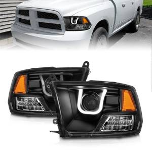 Anzo USA - 111270 | Anzo USA Projector Headlights w/ U-Bar Black (2009-2018 Ram 1500 | 2010-2018 Ram 2500, 3500) - Image 7