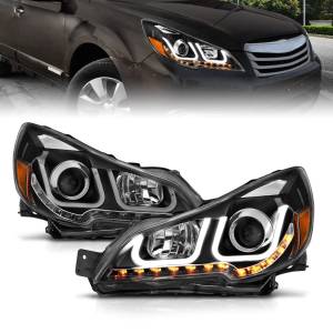 Anzo USA - 111285 | Anzo USA Projector Headlights w/ U-Bar Black (2010-2023 Outback, Legacy) - Image 6