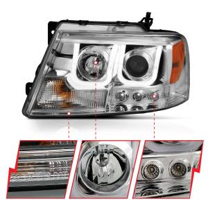 Anzo USA - 111287 | Anzo USA Projector Headlights w/ U-Bar Chrome (2004-2008 F150 | 2006-2008 Mark LT) - Image 2