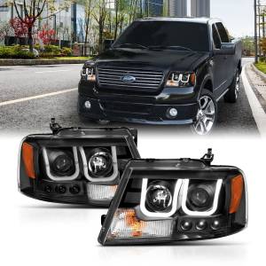 Anzo USA - 111288 | Anzo USA Projector Headlights w/ U-Bar Black (2004-2008 F150 | 2006-2008 Mark LT) - Image 6