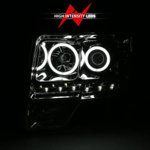 Anzo USA - 111297 | Anzo USA Projector Headlights w/ RX Halo Chrome (2009-2014 F150) - Image 5