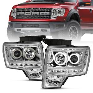 Anzo USA - 111297 | Anzo USA Projector Headlights w/ RX Halo Chrome (2009-2014 F150) - Image 6