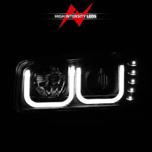 Anzo USA - 111303 | Anzo USA Projector Headlights w/ U-Bar Black (1999-2006 Sierra 1500, 2500, 3500 | 2000-2006 Yukon) - Image 5