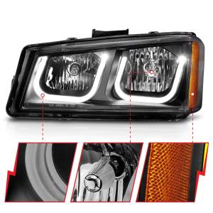 Anzo USA - 111312 | Anzo USA Projector Headlights w/ U-Bar Black (2003-2006 Avalanche | 2003-2006 Silverado 1500, 2500 HD, 3500 HD) - Image 3