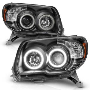 111320 | Anzo USA Projector Headlights w/ Halo Black (2006-2009 4 Runner)