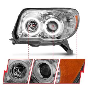 Anzo USA - 111321 | Anzo USA Projector Headlights w/ Halo Chrome (2006-2009 4 Runner) - Image 1