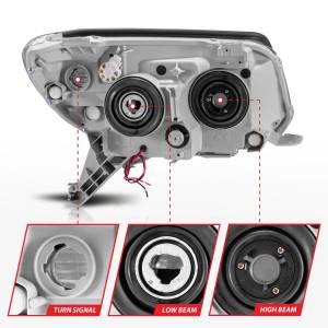 Anzo USA - 111321 | Anzo USA Projector Headlights w/ Halo Chrome (2006-2009 4 Runner) - Image 3