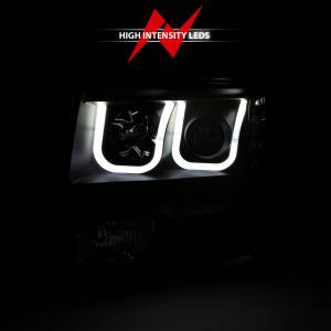 Anzo USA - 111351 | Anzo Projector Headlights w/ U-Bar Black (2009-2014 F150 Pickup) - Image 5