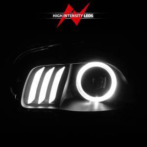 Anzo USA - 111353 | Anoz USA Projector Headlights Black w/ LED Halo (2014-2018 Cherokee) - Image 5