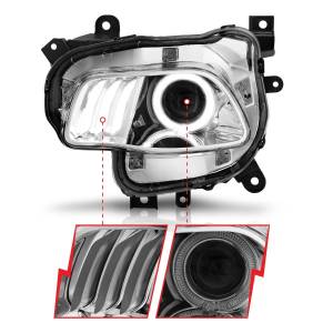 Anzo USA - 111354 | Anzo USA Projector Headlights Chrome w/ LED Halo (2014-2018 Cherokee) - Image 2