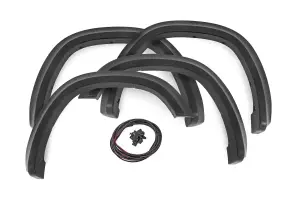 S-D10914 | Rough Country Sport Fender Flares Ram 1500 2WD/4WD (2019-2024) | Flat Black