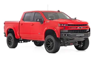 Rough Country - S-C12210 | Rough Country Sport Fender Flares For Chevy Silverado 1500 2WD/4WD (2019-2025) | Flat Black - Image 2