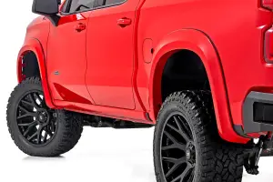 Rough Country - S-C12210 | Rough Country Sport Fender Flares For Chevy Silverado 1500 2WD/4WD (2019-2025) | Flat Black - Image 3