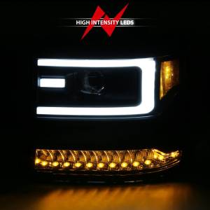 Anzo USA - 111373 | Anzo USA Projector Headlights Plank Style Design Black (2016-2018 Silverado 1500) - Image 4