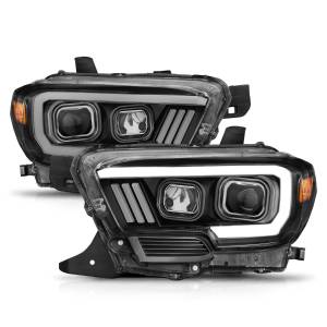 111377 | Anzo USA Projector Headlights Plank Style Black (2016-2023 Tacoma)