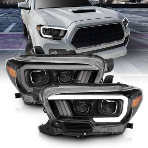 Anzo USA - 111379 | Anzo USA Projector Headlights Plank Style Black w/ LED DRL (2016-2023 Tacoma) - Image 7