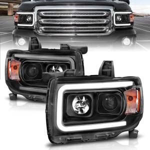 Anzo USA - 111381 | Anzo USA Projector Headlights Plank Style Black (2015-2019 Canyon) - Image 5