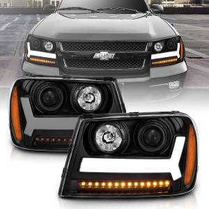 Anzo USA - 111390 | Anzo USA Projector Headlights Light Bar Style Black (2006-2009 Trailblazer) - Image 6